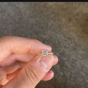 14kt Yellow Gold Engagement Ring & Wedding Band